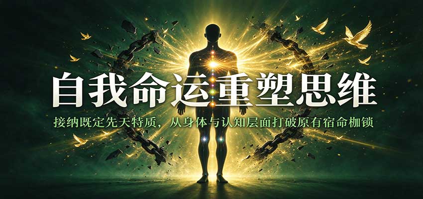 自我命运重塑思维：接纳既定先天特质，从身体与认知层面打破原有宿命枷锁-网赚副业网