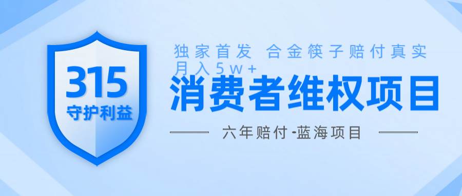 维Q赔付合金筷子玩法小白也能月入5w+风口项目实操-网赚副业网