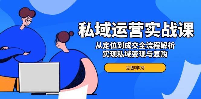 私域运营实战课,从定位到成交全流程解析,实现私域变现与复购-网赚副业网