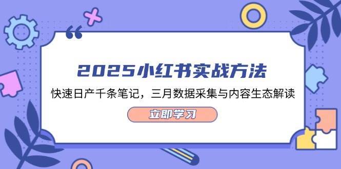 2025小红书实战方法,快速日产千条笔记,三月数据采集与内容生态解读-网赚副业网