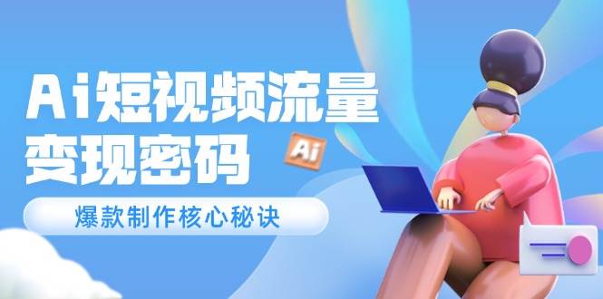 Ai短视频流量密码,爆款制作核心秘诀,120万案例深度解析-网赚副业网