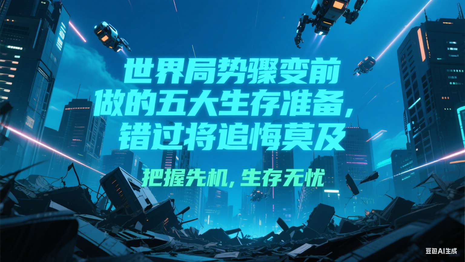 付费文章《世界局势骤变前必做的五大生存准备,错过将追悔莫及》-网赚副业网