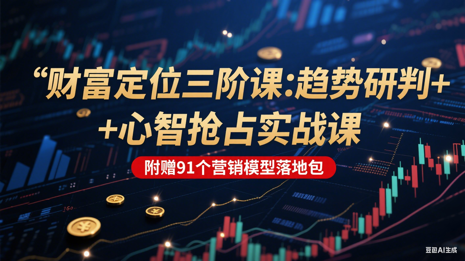 财富定位三阶课:趋势研判 + 心智抢占实战课,附赠91个营销模型落地包-网赚副业网
