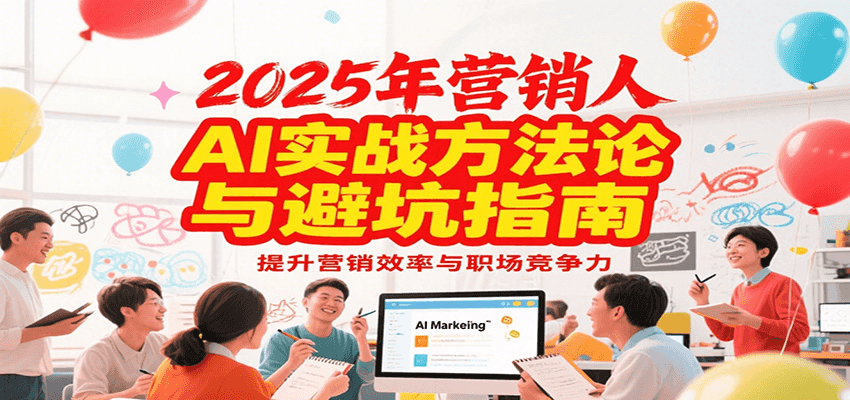 2025年营销实战方法论与避坑指南,利用AI提升营销效率与职场竞争力-网赚副业网