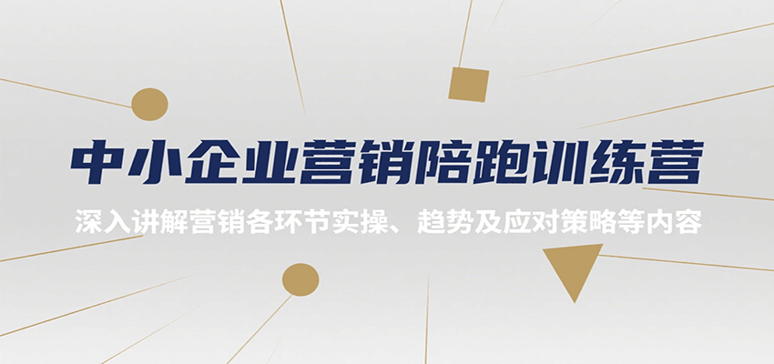 中小企业营销陪跑训练营,深入讲解营销各环节实操、趋势及应对策略等内容-网赚副业网