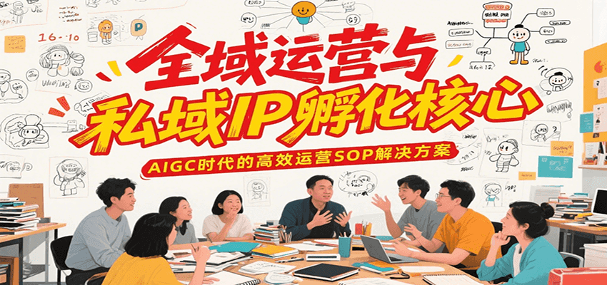 全域运营与私域IP孵化核心,AIGC时代的高效运营SOP解决方案-网赚副业网