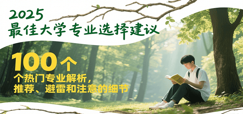 2025最佳大学专业选择建议,100个热门专业解析,推荐、避雷和注意的细节-网赚副业网