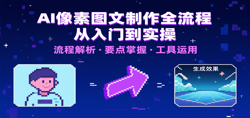 AI像素图文制作全流程:内容要点、文案选择及所用工具,助你快速入局-网赚副业网