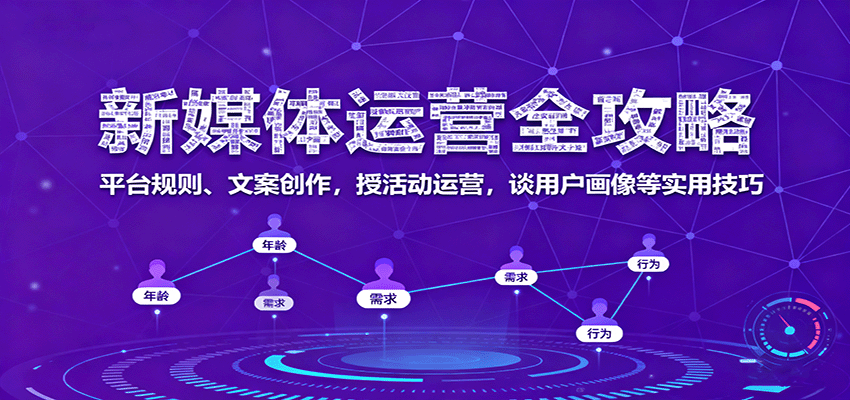 新媒体运营全攻略:平台规则、文案创作,授活动运营,谈用户画像等实用技巧-网赚副业网