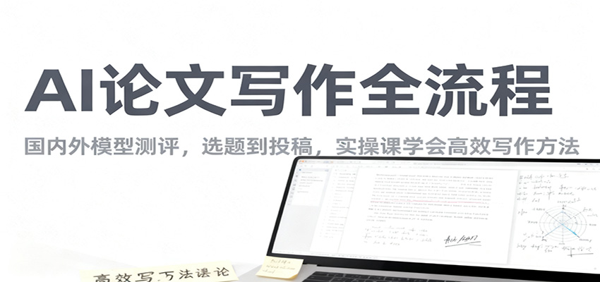 AI论文写作全流程,国内外模型测评,选题到投稿,实操课学高效写作方法-网赚副业网