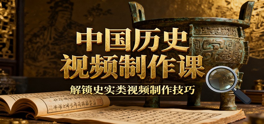 中国历史视频制作课:疆域地图集+参考文案+练习素材,解锁史实类视频制作技巧-网赚副业网