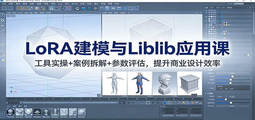 LoRA建模与Liblib应用课:工具实操+案例拆解+参数评估,提升商业设计效率-网赚副业网