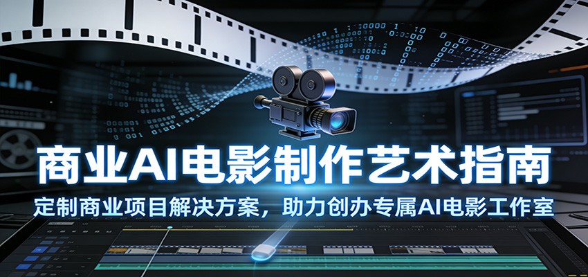 商业AI电影制作艺术指南:定制商业项目解决方案,助力创办专属AI电影工作室-网赚副业网