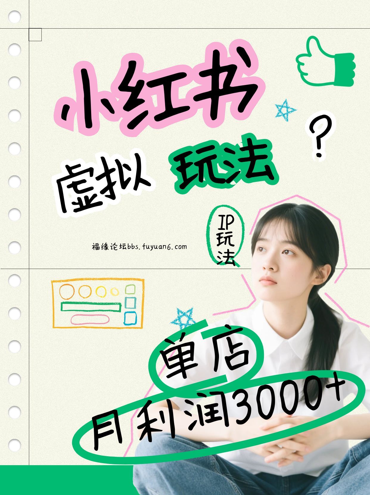 小红书虚拟玩法(铺货流和单品玩法),单店月利润3000+,IP打法+原创商品(0违规)-网赚副业网