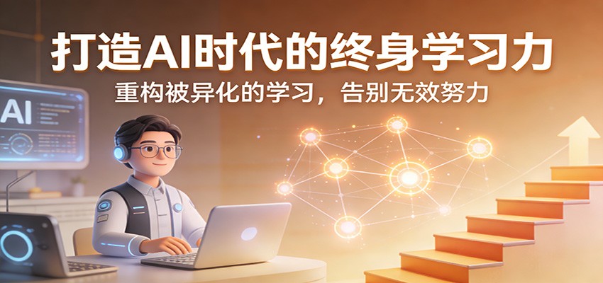 打造AI时代的终身学习力：重构被异化的学习，告别无效努力-网赚副业网