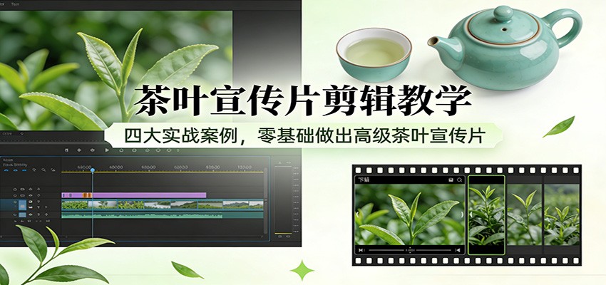茶叶宣传片剪辑教学:四大实战案例,零基础做出高级茶叶宣传片-网赚副业网