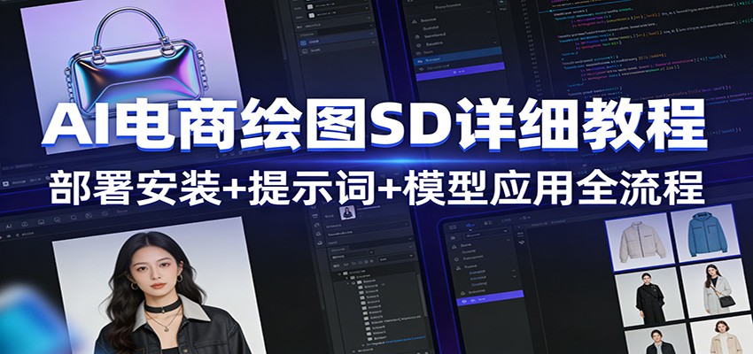 AI电商绘图SD详细教程:部署安装+提示词+模型应用全流程-网赚副业网