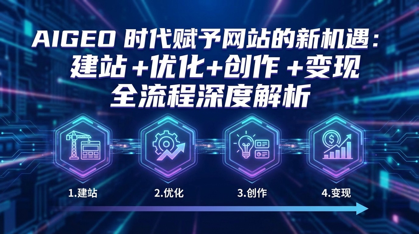 AIGEO+时代赋予网站的新机遇:建站+优化+创作+变现+全流程深度解析-网赚副业网