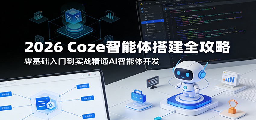 2026 Coze智能体搭建全攻略:零基础入门到实战精通AI智能体开发-网赚副业网