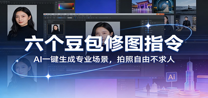 六个豆包修图指令:AI 一键生成专业场景,拍照自由不求人-网赚副业网