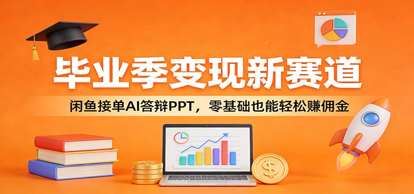 毕业季变现新赛道:闲鱼接单AI答辩PPT,零基础也能轻松赚佣金-网赚副业网