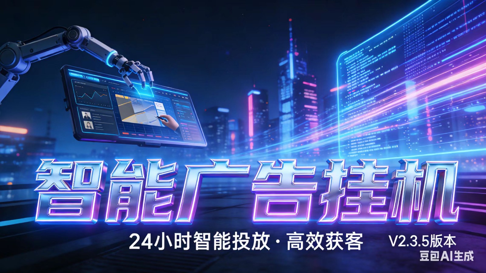 AI 广告云挂机 · 全域流量变现平台-网赚副业网