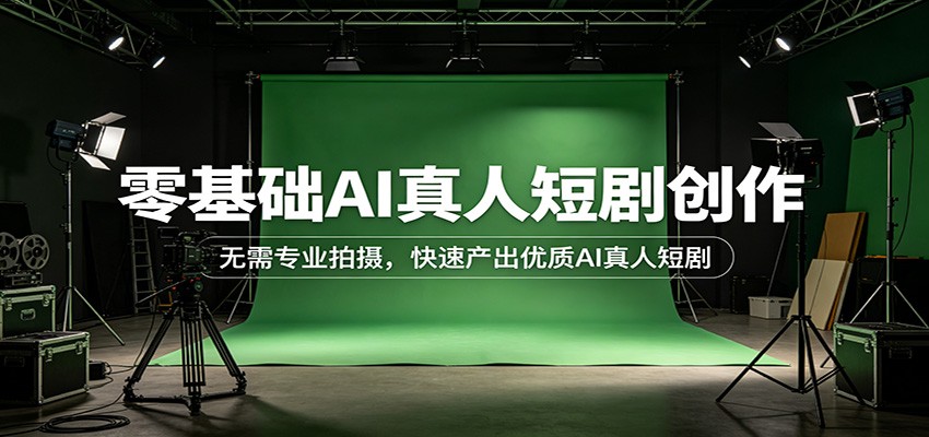 零基础AI真人短剧创作:无需专业拍摄,快速产出优质AI真人短剧-网赚副业网