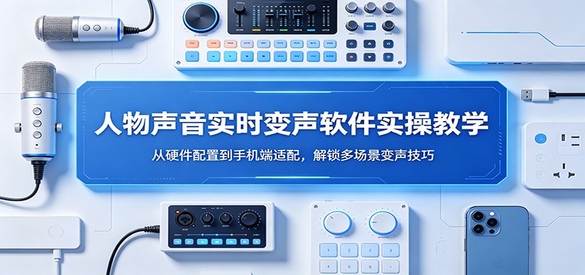 人物声音实时变声软件实操教学:从硬件配置到手机端适配,解锁多场景变声技巧-网赚副业网