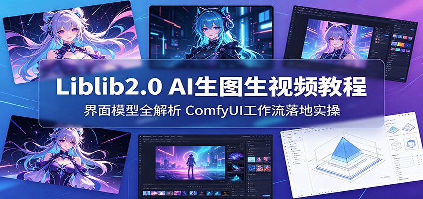 Liblib2.0 AI生图生视频教程:界面模型全解析,ComfyUI工作流落地实操-网赚副业网