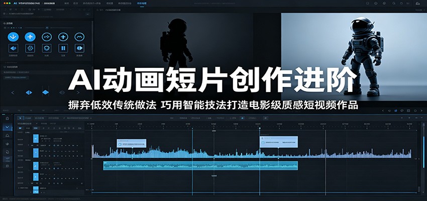 AI动画短片创作进阶:摒弃低效传统做法,巧用智能技法打造电影级质感短视频作品-网赚副业网