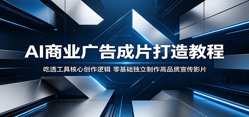 AI商业广告成片打造教程:吃透工具核心创作逻辑,零基础独立制作高品质宣传影片-网赚副业网