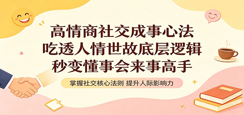 高情商社交成事心法:吃透人情世故底层逻辑,秒变懂事会来事高手-网赚副业网
