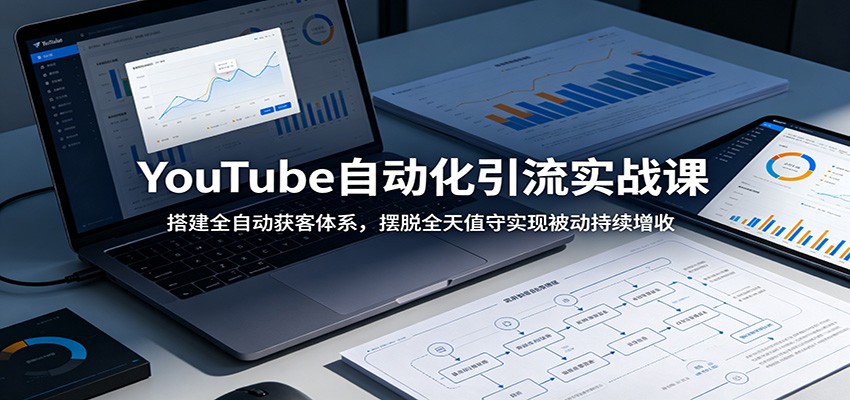 YouTube自动化引流实战课:搭建全自动获客体系,摆脱全天值守实现被动持续增收-网赚副业网