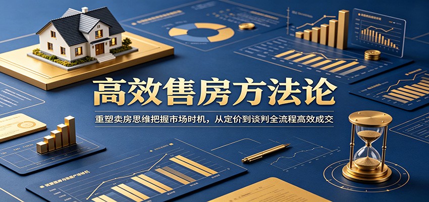 高效售房方法论:重塑卖房思维把握市场时机,从定价到谈判全流程高效成交-网赚副业网