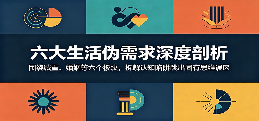 六大生活伪需求深度剖析:围绕减重、婚姻等六个板块,拆解认知陷阱跳出固有思维误区-网赚副业网
