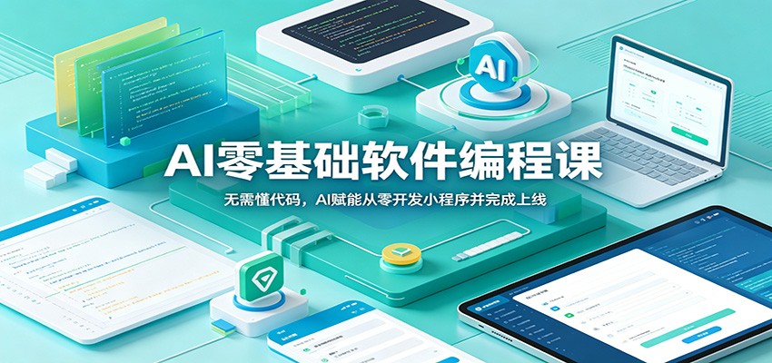 AI零基础软件编程课:无需懂代码,AI赋能从零开发小程序并完成上线-网赚副业网