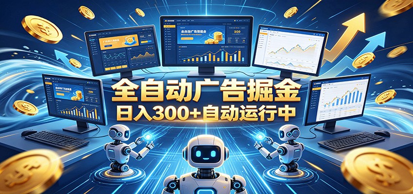 自动广告G机,日入300+,正规平台,广告浏览获益,时间自由,适合各类人群日常增收-网赚副业网