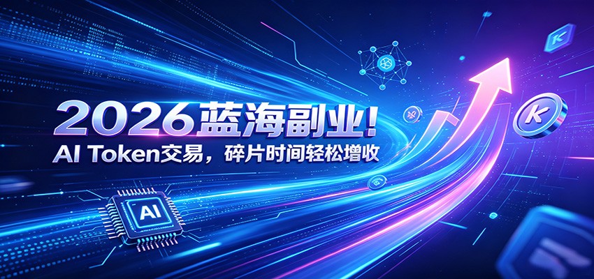 2026蓝海副业!AI Token交易,碎片时间轻松增收-网赚副业网