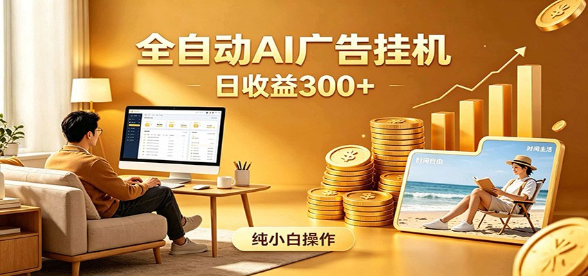 AI风口项目,全程解放双手,后台自动运行赚取收益,每天稳定收益300+-网赚副业网
