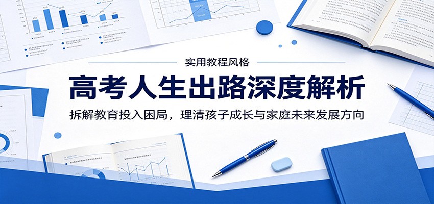 高考人生出路深度解析:拆解教育投入困局,理清孩子成长与家庭未来发展方向-网赚副业网