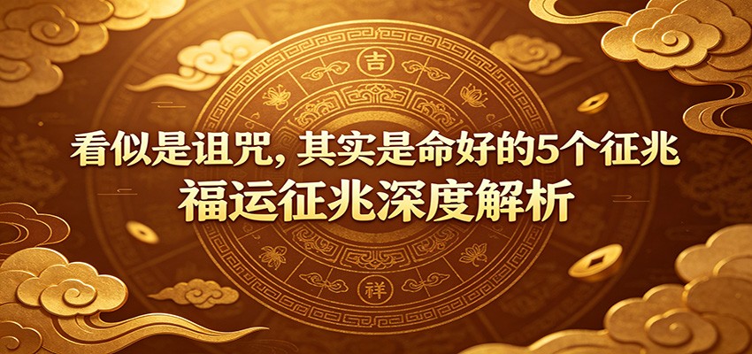 付费文章:《看似是诅咒,其实是命好的5个征兆》福运征兆深度解析-网赚副业网