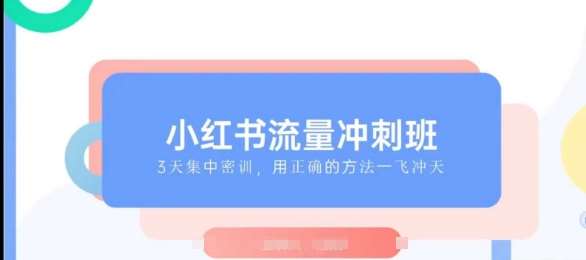 小红书流量冲刺班2025,最懂小红书的女人,快速教你2025年入局小红书-网赚副业网