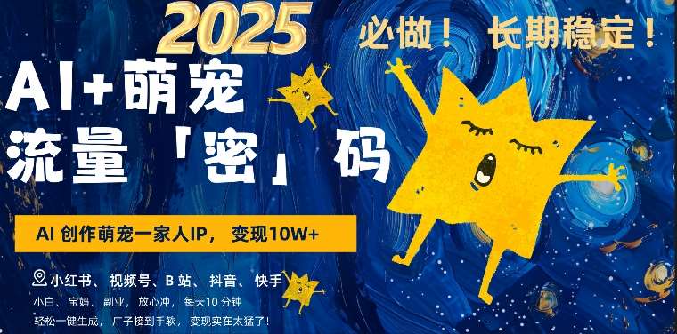 AI+萌娃,又一爆款密码,小白3步上手,爆款率80%,每天十分钟,轻松AI变现萌娃搞钱-网赚副业网