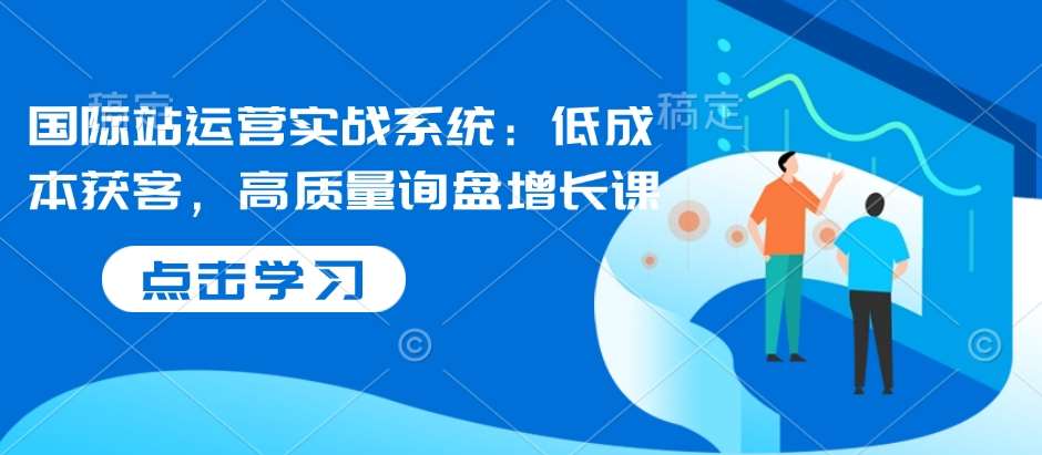国际站运营实战系统:低成本获客,高质量询盘增长课-网赚副业网
