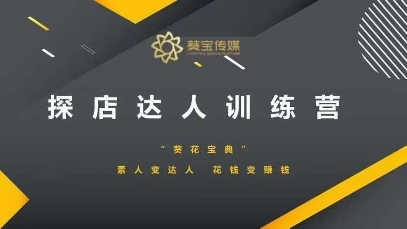 探店达人训练营,素人变达人,花钱变赚钱-网赚副业网