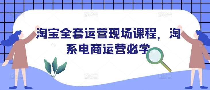 淘宝全套运营现场课程,淘系电商运营必学-网赚副业网