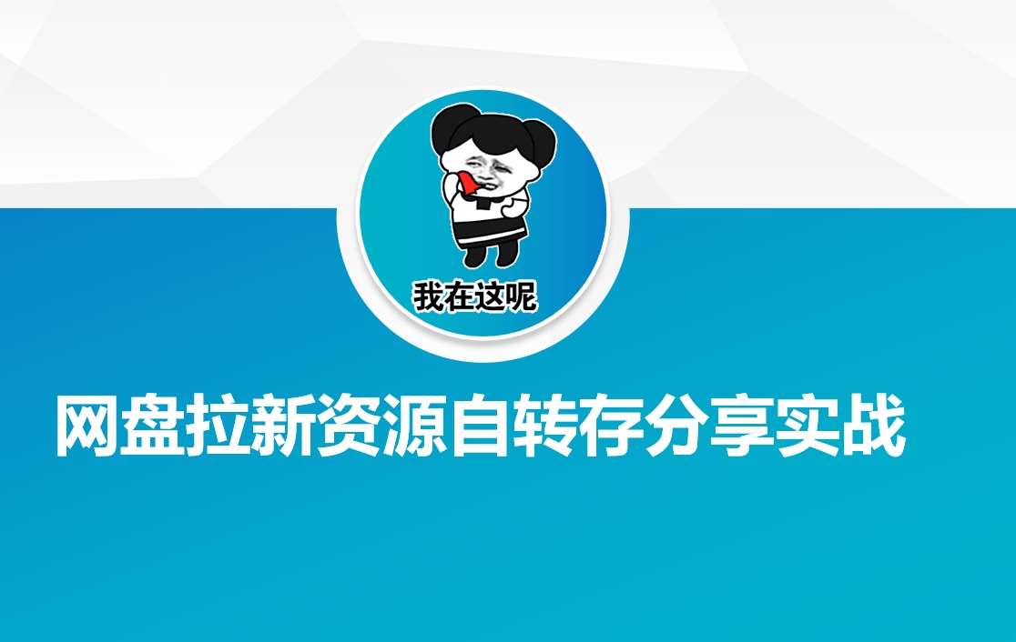 网盘拉新资源自动转存分享实战-网赚副业网