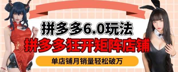 拼多多虚拟商品暴利6.0玩法,轻松实现月入过W-网赚副业网