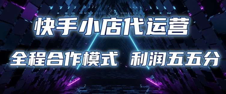 快手小店代运营 限时托管计划 合作模式 利润五五分成【揭秘】-网赚副业网