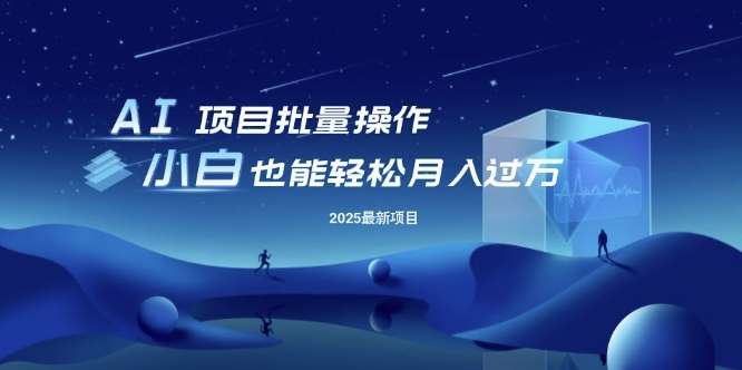 25年最新项目批量操作,小白也能轻松月入过W,可无限放大【揭秘】-网赚副业网